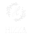 hizza designs white logo